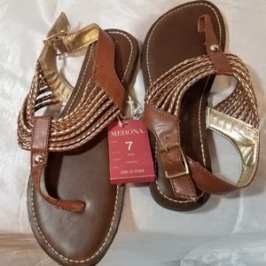 Merona Gold Sandals
